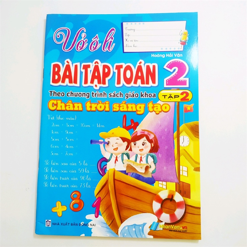 Vở ô li bài tập toán 2/2 -CTST