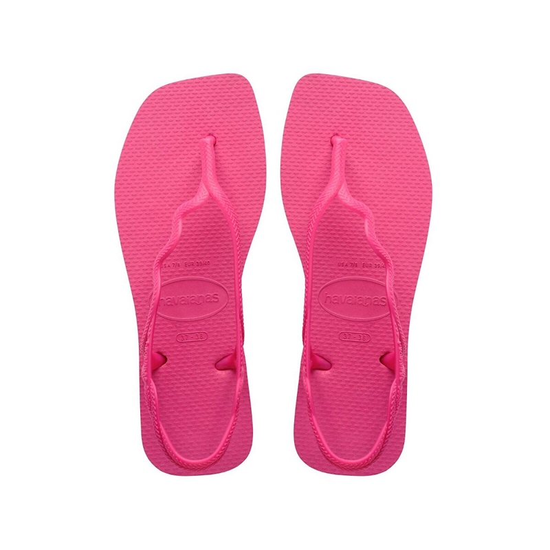 Sandal vuông sóng hồng