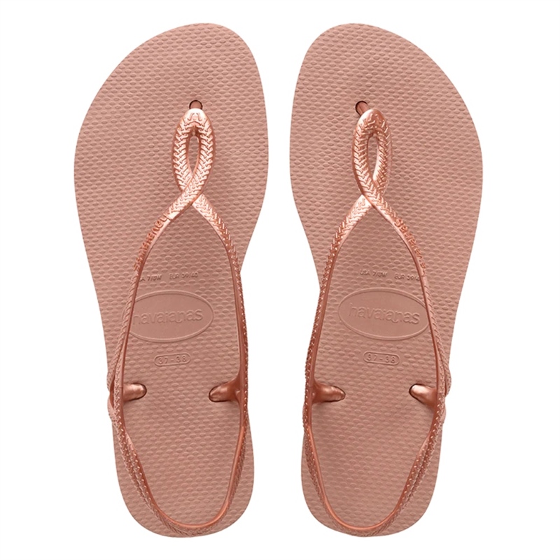 Sandal tròn hồng trơn