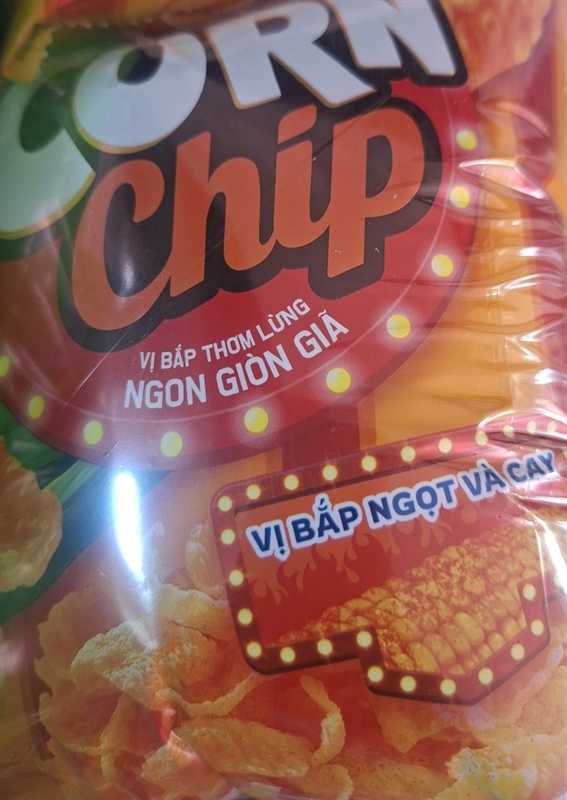 Bánh snack vị bắp ngọt và cay corn chip gói 50g