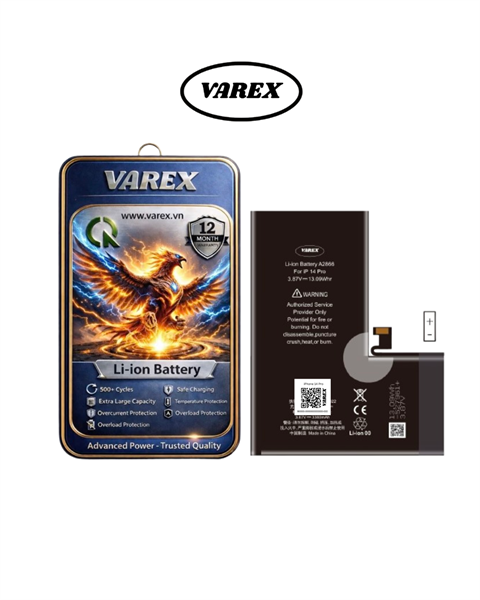 Pin Varex Iphone 14 Pro Dung Lượng Cao Chuẩn Đoán