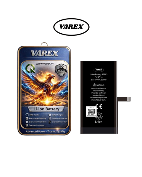 Pin Varex Iphone 14 Dung Lượng Cao