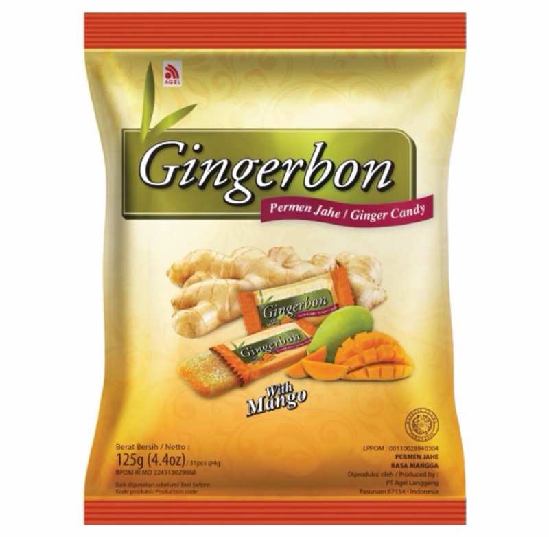 Kẹo gừng vị xoài Gingerbon 125G