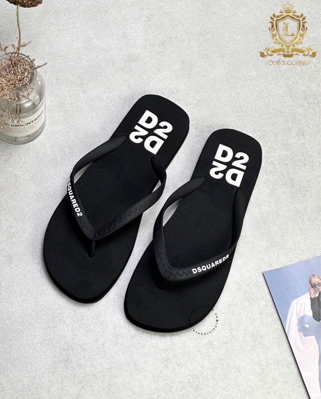 Tông DSQ đen chữ gót