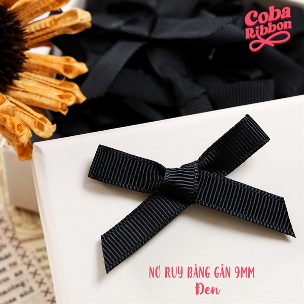 Nơ ruy băng gân bề rộng cỡ 9mm (0.9cm)