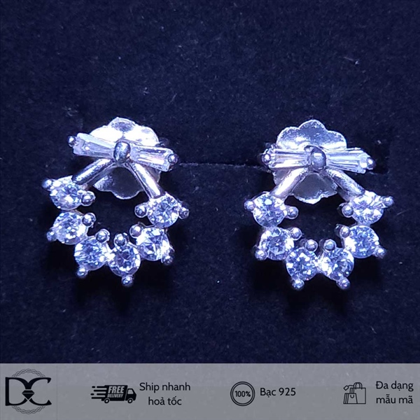 Bông tai bạc Dazzycharm 231115