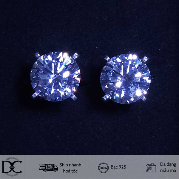 Bông tai bạc Dazzycharm 231117