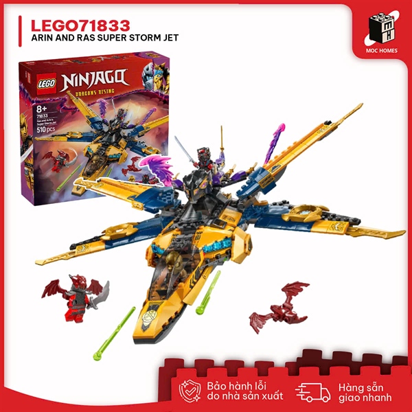 Đồ chơi lắp ráp chiến giáp và máy bay chiến đấu của Ra's và Arin's super-assault plane 71833