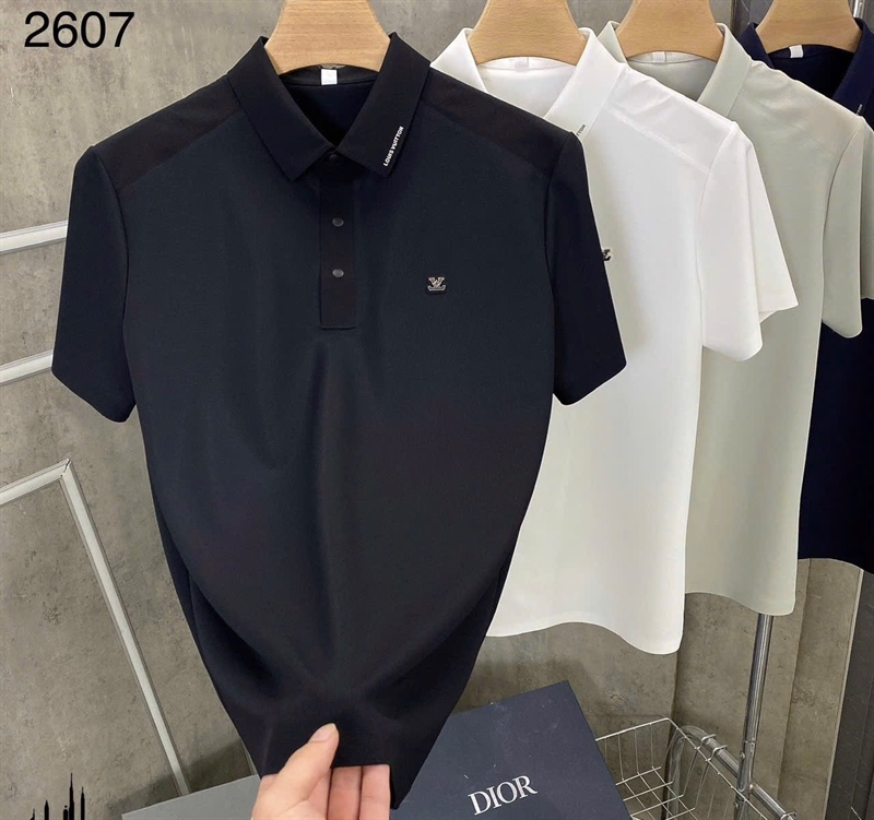 Polo lụa ép cao cấp LV 2607