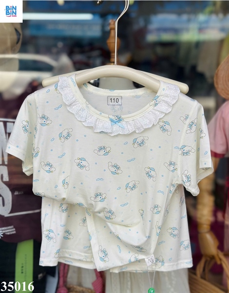 35016-Bộ Tencel TuTao Cinamorol Trắng