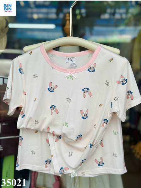 35021-Bộ Tencel TuTao Thỏ cảnh sát