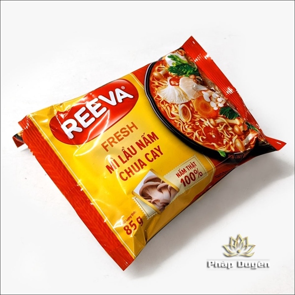 Mì Reeva lẩu nấm chua cay gói 85g