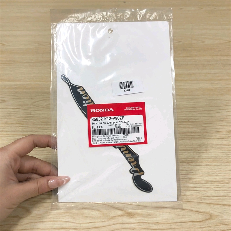 Tem chử Premium Edition Lead 125 Xanh Đậm