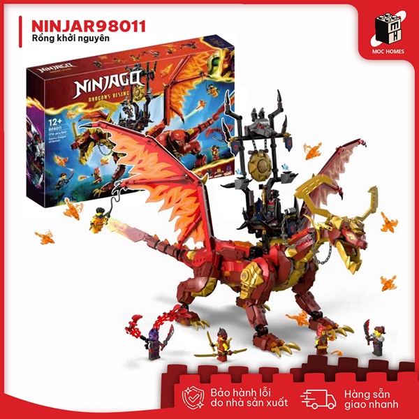 Đồ chơi lắp ráp Ninja go Rồng khởi nguyên hệ vận động Dragon Rising 2 R98011