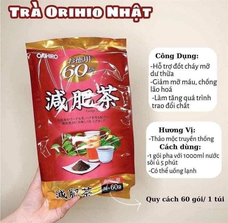 TRà giảm cân genpi bản 60 ngày màu đen