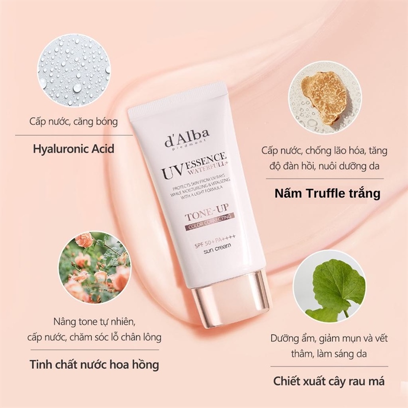 Kem chống nắng d'Alba Tone-Up 50ml chính hãng tại QPBeauty
