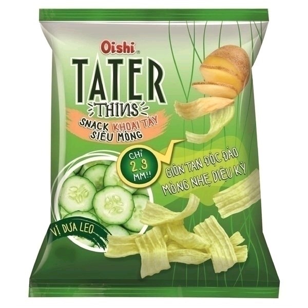 Bim bim Oishi snack tater thins khoai Tây siêu mỏng 75g