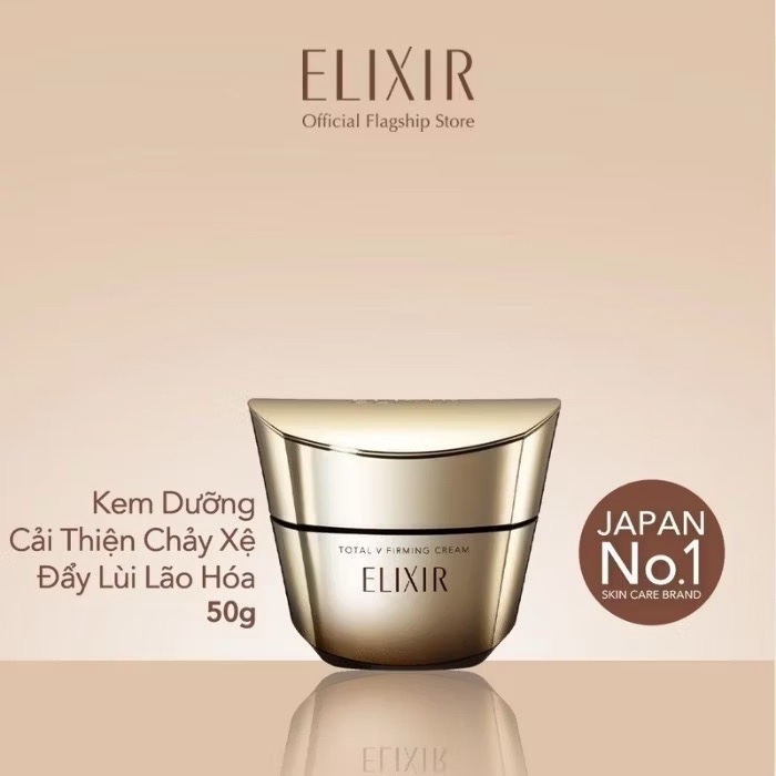￼Kem Dưỡng Hỗ Trợ Cải Thiện Chảy Xệ & Lão Hóa Elixir Total V Firming Cream 50g