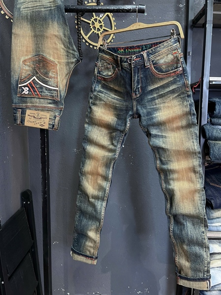 Jean Dài VIP SC 3K-M16 was lau phủ đồng dơ thêu túi
