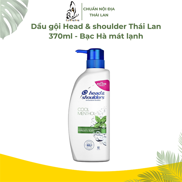 Dầu gội Head&shoulders Bạc Hà 370ml Thái Lan