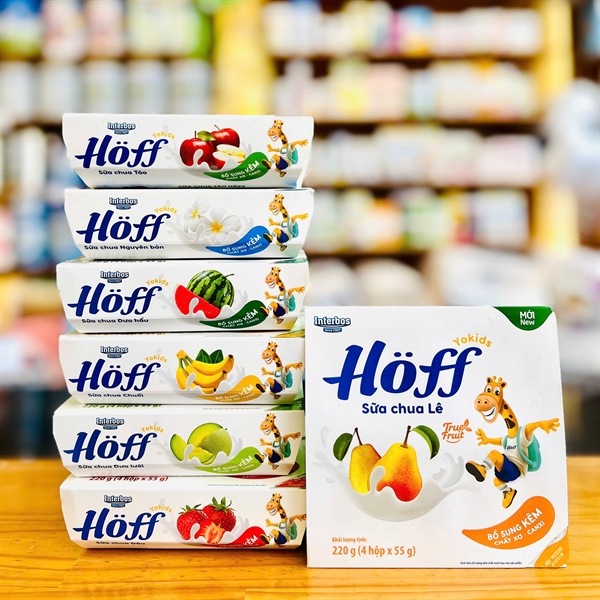 Sữa chua Hoff 6m+ 55gx4h - lê