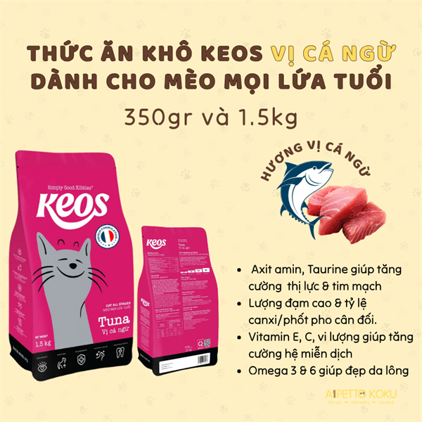Hạt Keos dành cho mèo mọi lứa tuổi 350gr/1.5kg