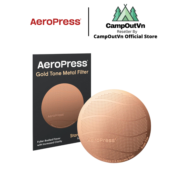 Phụ kiện Tấm lọc Aeropress Gold Meta Filter kim loại cắm trại dã ngoại campoutvn A831