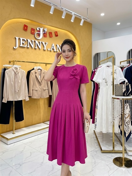 ĐẦM DẠ TIỆC HỒNG ĐẬM M