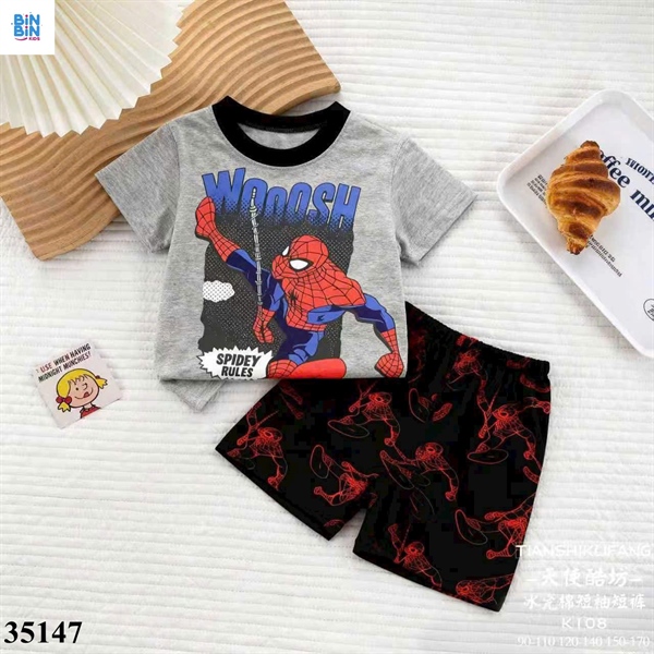 35147-Bộ thun TN Tianshi Người Nhện