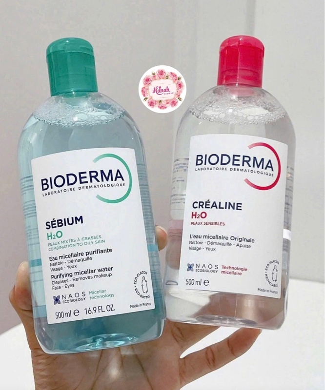 NƯỚC TẨY TRANG BIODERMA HỒNG NỘI ĐỊA PHÁP - 500ML ( MẪU MỚI )