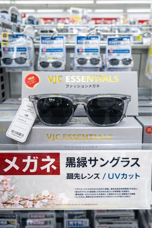 Kính Râm VJC đổi màu, Chống Tia Uv [Màu ghi ] Nội Địa Nhật Bản