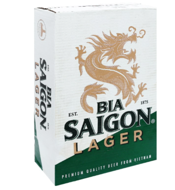 Bia sài gòn lager rẻ lon 330 ml 24 lon / thùng