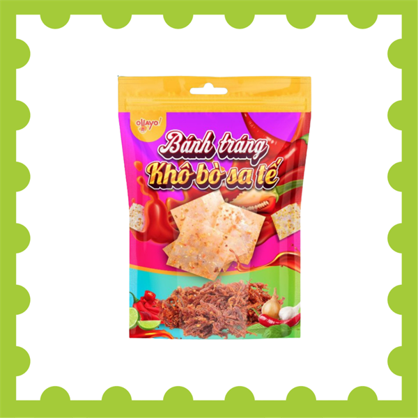 Bánh tráng khô bò sa tế 40g