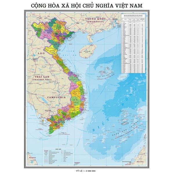 Bản đồ Việt Nam nhỏ