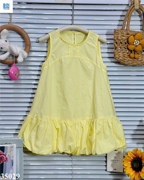 35029-Đầm SN bí vàng nhí