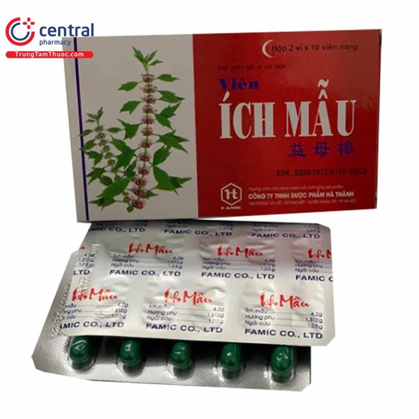 Viên ích mẫu hà thành (hộp/20viên nang)