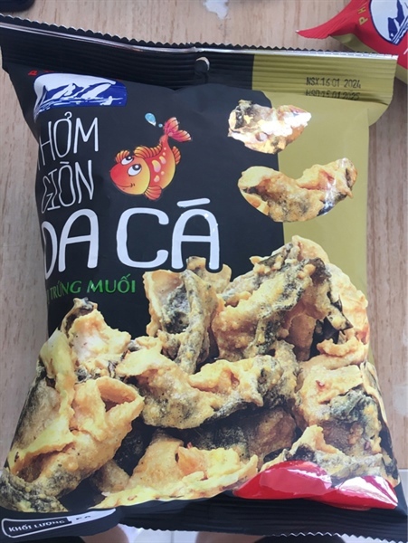 Snack da cá vị trứng muối 50g
