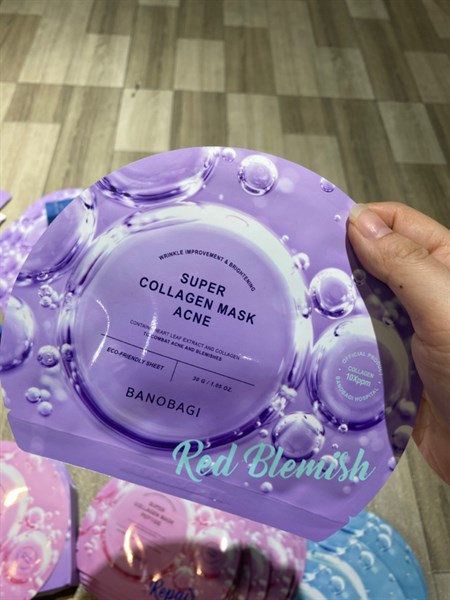 Mặt nạ Banobagi Super collagen mask acne tím