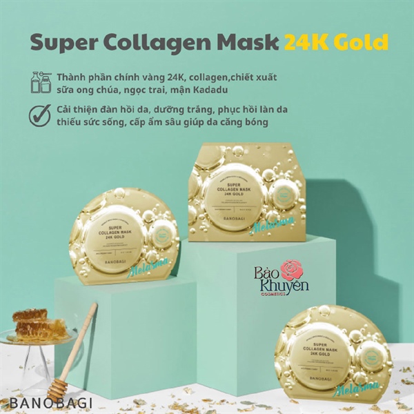 Mặt nạ Banobagi Super collagen mask 24k gold