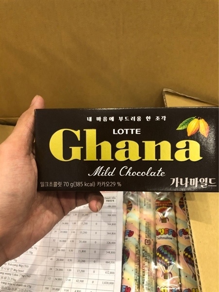 Socola Lotte ghana 70g