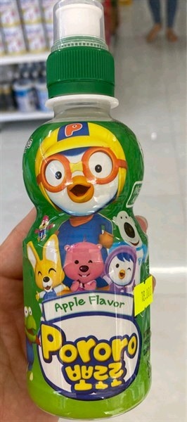 Nước Hồng Sâm Pororo dạng chai vị táo