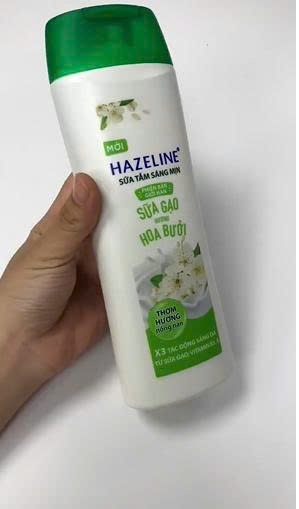 Hazeline sữa tắm gạo hoa Bưởi chai 350g'