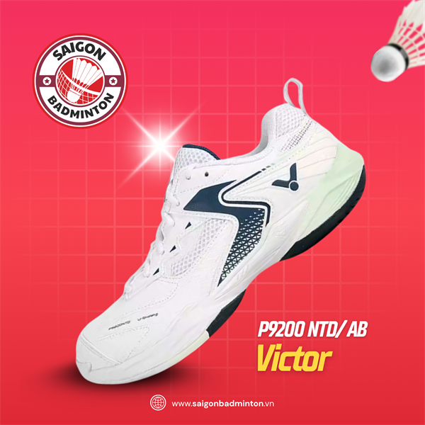 Giày Cầu Lông Victor P9200 NTD/ AB Trắng Xanh Chính Hãng