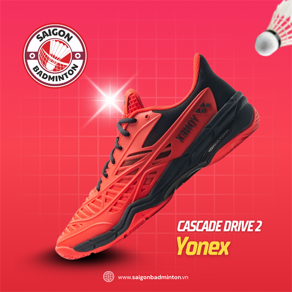 Giày Cầu Lông Yonex Cascade Drive 2 - Đen Đỏ