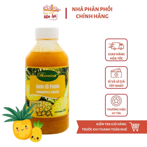 Berrino - Sinh tố Thơm Chai 1L
