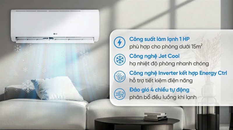 Điều hòa LG Inverter 9000BTU 1 chiều IFC09M1 (2026)