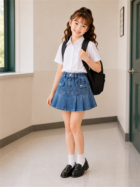 CV JEAN XẾP LY 2 TÚI TRƯỚC SIZE 4-14, R6