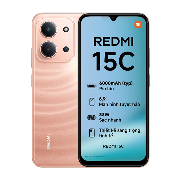 ĐIỆN THOẠI XIAOMI REDMI 15C 4GB/128GB