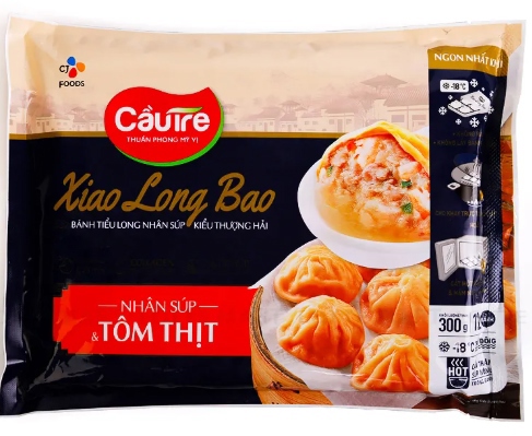 Bánh Tiểu Long nhân súp kiểu Thượng Hải nhân súp & tôm thịt - Gói 300g