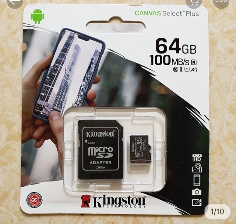 Thẻ Nhớ Kingston 32GB microSDHC Class 10 100 MB/s Chính Hãng